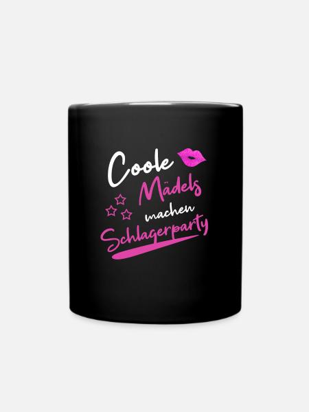 DEUTSCHE SCHLAGER SCHLAGERSÄNGER SCHLAGERSTARS - Tasse einfarbig - Schwarz