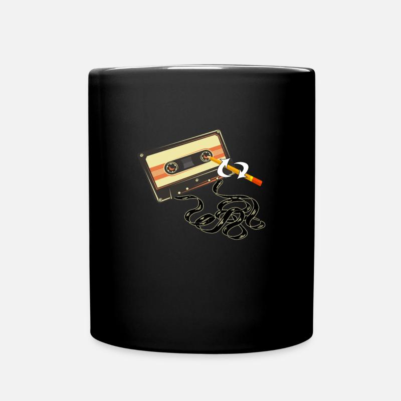 Stylo cassette drôle - Mug uni - noir