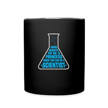 Princesse chercheur scientifique cadeaux - Mug uni - noir - Devant