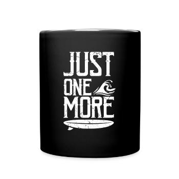 Surfing - Tasse einfarbig - Schwarz - Vorne