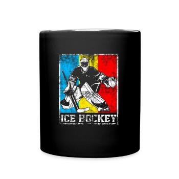 Ice Hockey Vintage Hockey - Tasse einfarbig - Schwarz - Vorne