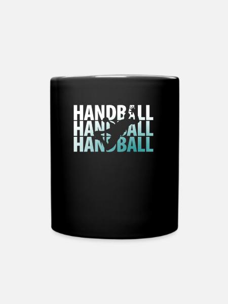Tir de saut de handball - Mug uni - noir