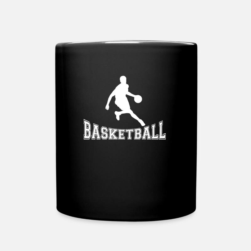 Basketball, Korb, Geschenk, Basketballer - Tasse einfarbig - Schwarz