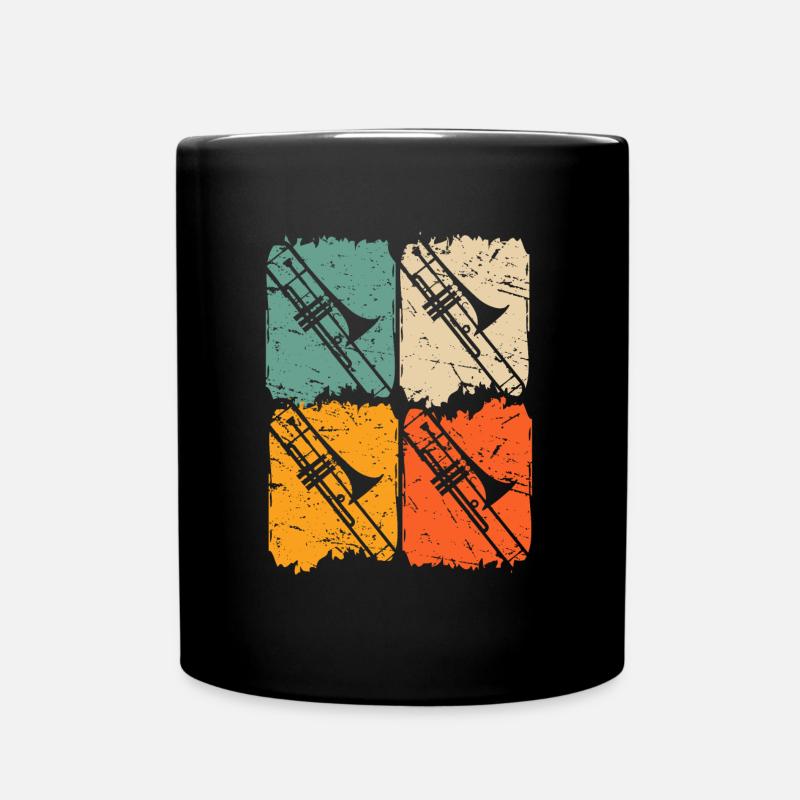 Posaune - Tasse einfarbig - Schwarz