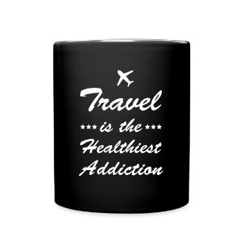 Voyage - Mug uni - noir - Devant