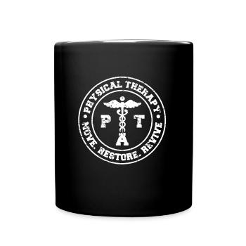 Physiotherapie Physio Physiotherapeut Therapeutin - Tasse einfarbig - Schwarz - Vorne