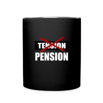 Ruhestand - retired - Tasse einfarbig - Schwarz - Vorne