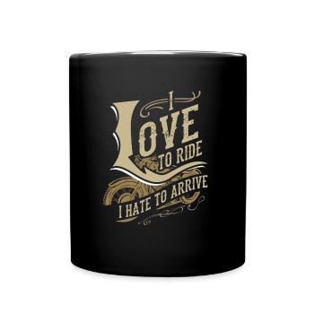 Motorcycle Man Lover Motorcycle Biker - Full Colour Mug - black - Front
