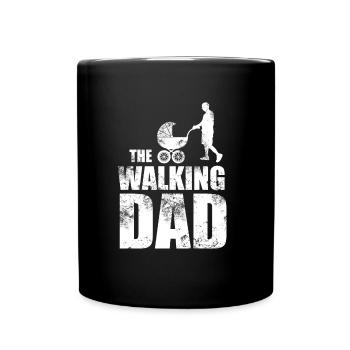 The Walking Dad Vatertag - Tasse einfarbig - Schwarz - Vorne
