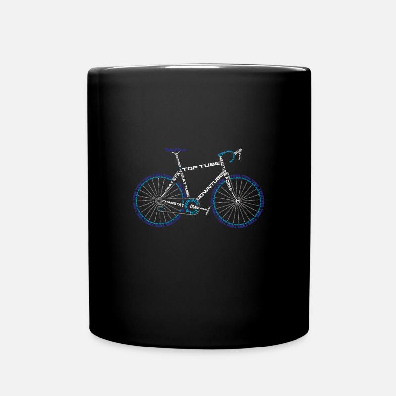 Fahrrad - Tasse einfarbig - Schwarz