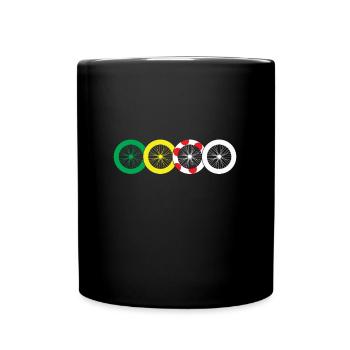 008 C France Cycle Tour Sport Shirt Cycling - Tasse einfarbig - Schwarz - Vorne