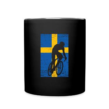Fahrrad - Tasse einfarbig - Schwarz - Vorne