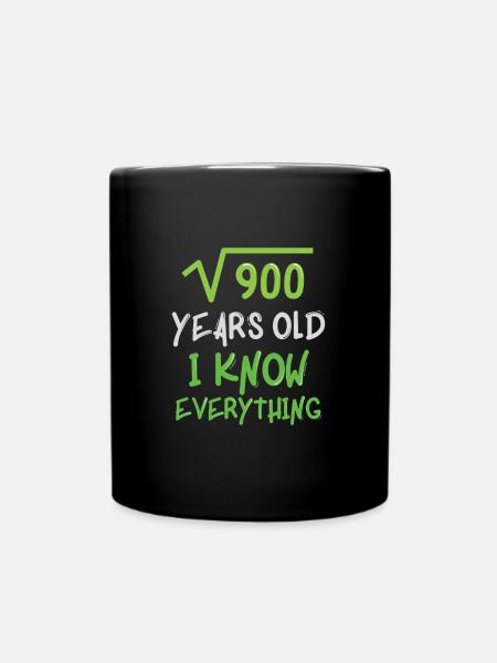 30th birthday - Full Colour Mug - black