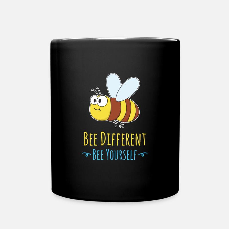 Bienen - Tasse einfarbig - Schwarz