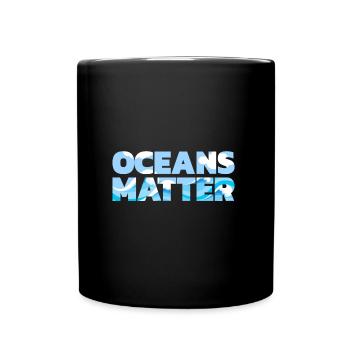 Klimaschutz Umweltschutz Meer Demonstration - Tasse einfarbig - Schwarz - Vorne