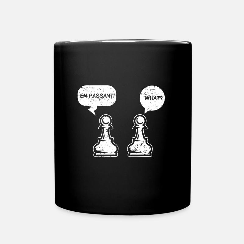 Schach Spieler Schachfigur Chess - Tasse einfarbig - Schwarz