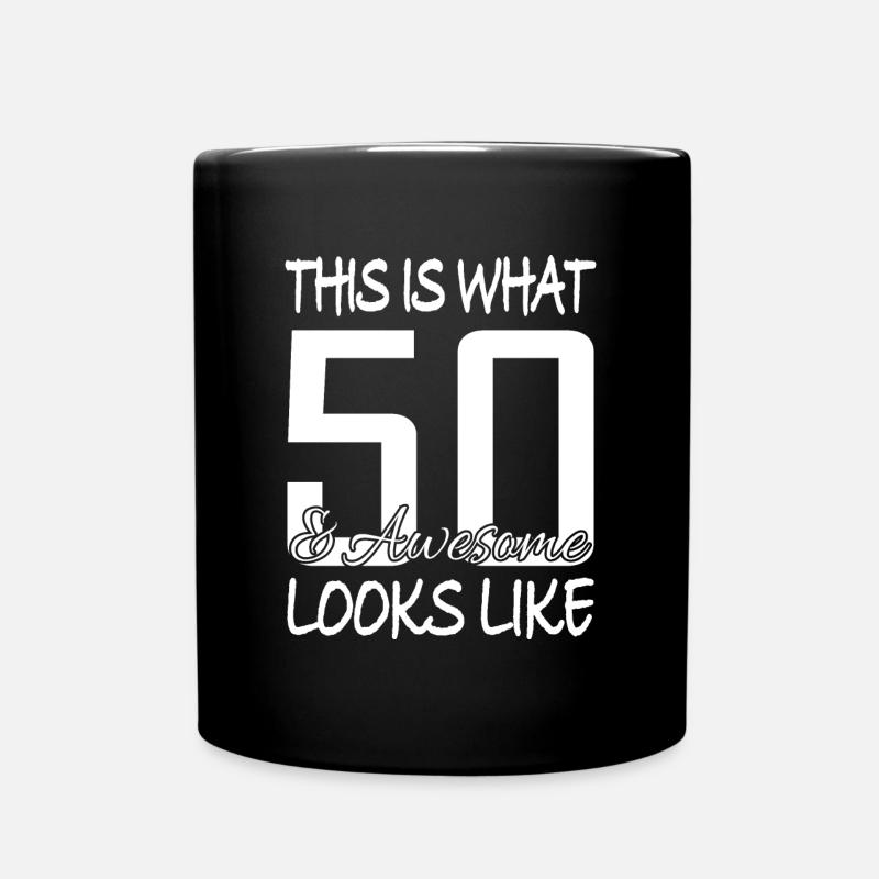 Anniversaire 50 ans - Mug uni - noir