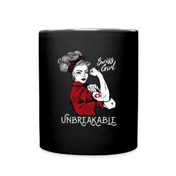 Schweiz Frau Geschenk Mädchen Schweizerin Swiss - Tasse einfarbig - Schwarz - Vorne