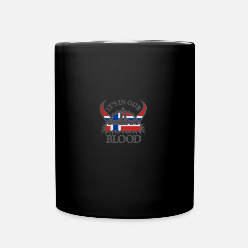 Norvège C'est dans notre sang Viking - Mug uni - noir