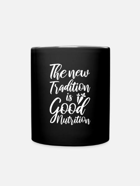 Sustainability healthy - Full Colour Mug - black