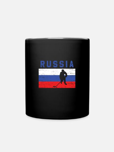 Hockey Russie - Mug uni - noir