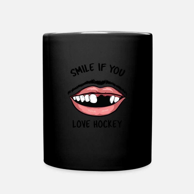 hockey - Mug uni - noir
