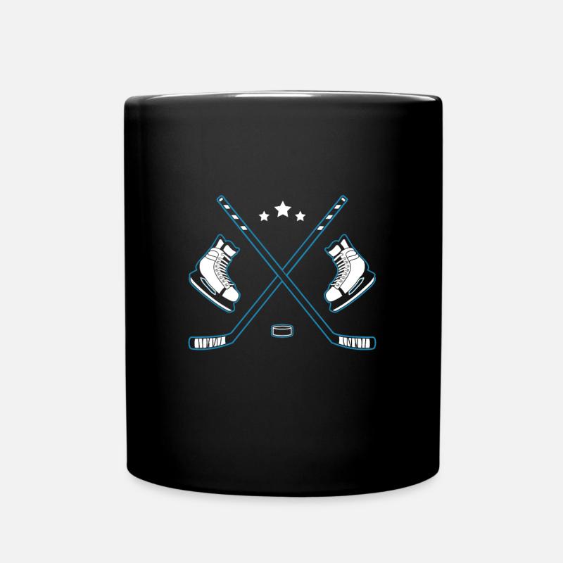 ice Hockey - Full Colour Mug - black