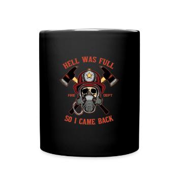 fire Department - Full Colour Mug - black - Front
