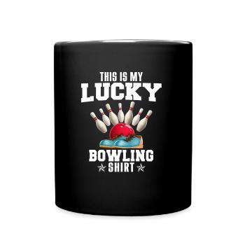 Cadeau de chance de bowling - Mug uni - noir - Devant