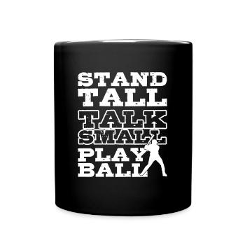 base-ball - Mug uni - noir - Devant