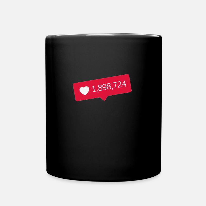 Instagram Love - Tasse einfarbig - Schwarz