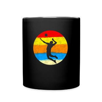 Volleyball Vintage - Mug uni - noir - Devant