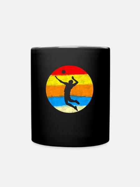 Volleyball Vintage - Mug uni - noir
