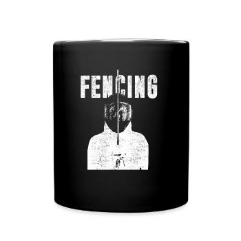 Fencing fencers - Full Colour Mug - black - Front