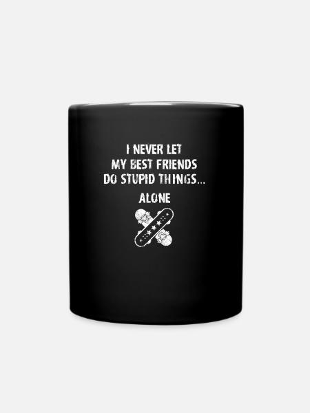 Best skater friend - Skateboard, Board, Halfpipe - Tasse einfarbig - Schwarz