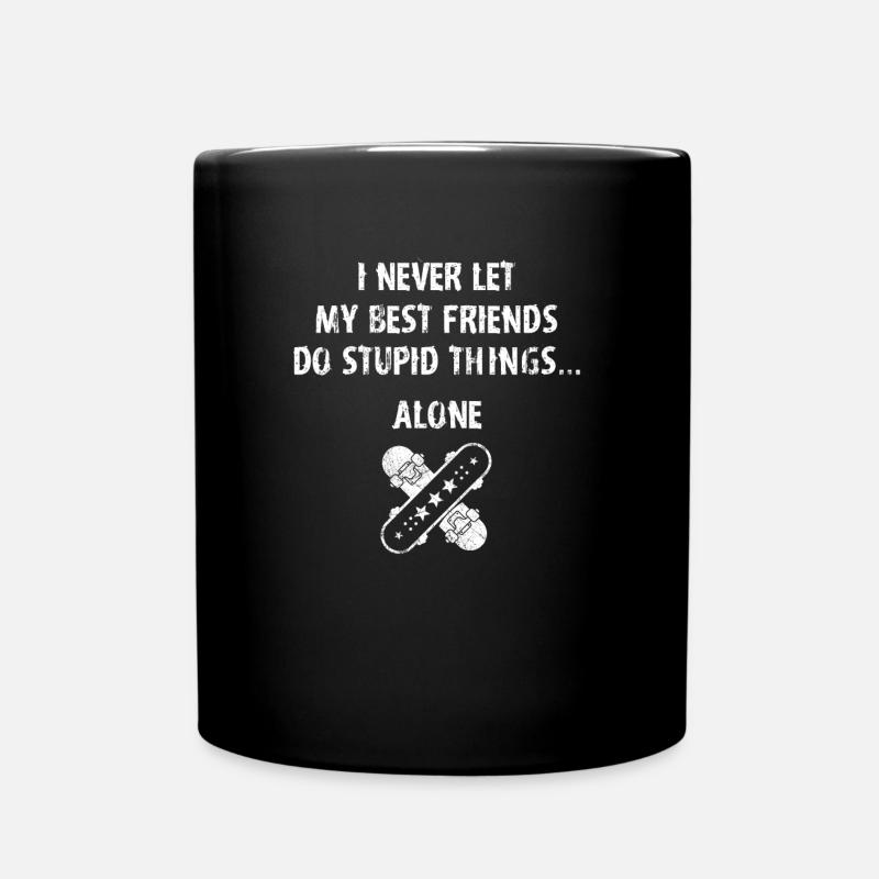 Best skater friend - Skateboard, Board, Halfpipe - Tasse einfarbig - Schwarz
