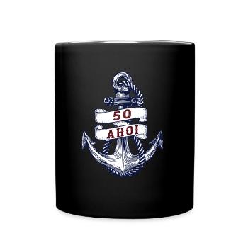 Voilier voilier bateau nautique cadeau - Mug uni - noir - Devant