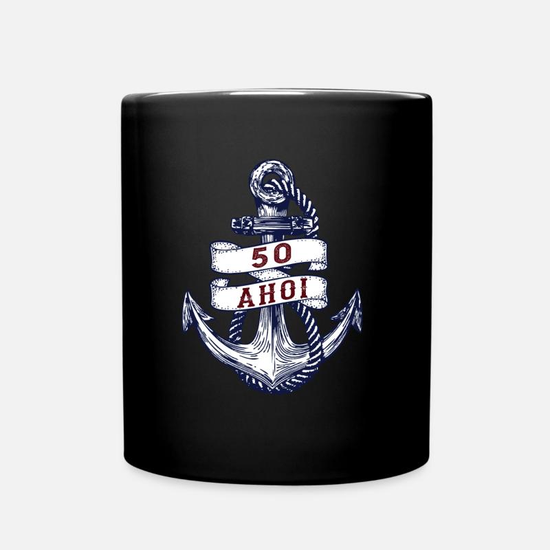 Segeln Segelboot Boot Segler Geschenk - Tasse einfarbig - Schwarz