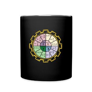 Électricien électrotechnique Ingénieur physicien - Mug uni - noir - Devant