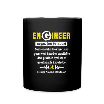 Mechanical Engineer Electrical Electrical Engineer - Full Colour Mug - black - Front