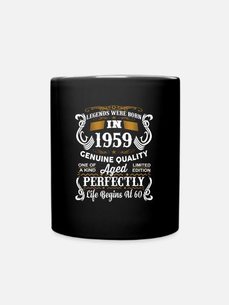60ème anniversaire 1959 soixante 60 ans légende - Mug uni - noir