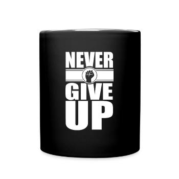 Motivation - Tasse einfarbig - Schwarz - Vorne