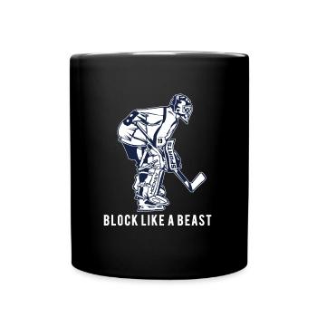 Hockey sur glace - Mug uni - noir - Devant