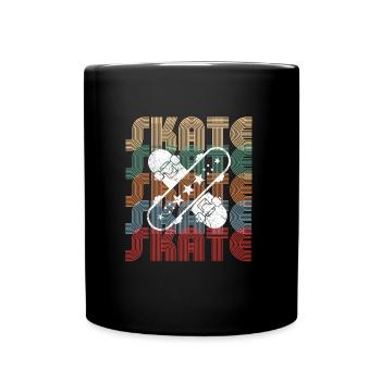 Skaters - skateboard, board, halfpipe - Full Colour Mug - black - Front