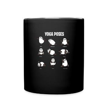 Panda Yoga Bear Buddhism Poses Zen Yang Gifts - Full Colour Mug - black - Front