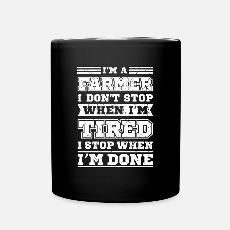 Farmer Farmer Farmer - Full Colour Mug - black