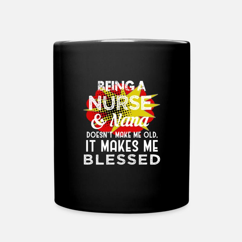 n'est pas une infirmière et nana être - Mug uni - noir