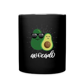 Avocado - Tasse einfarbig - Schwarz - Vorne