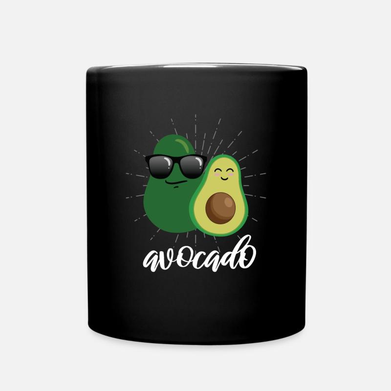 Avocado - Tasse einfarbig - Schwarz