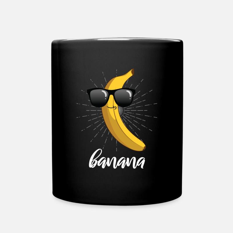 Banane - Tasse einfarbig - Schwarz